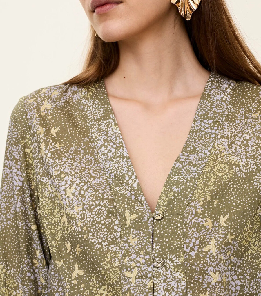 blomstrende bluse