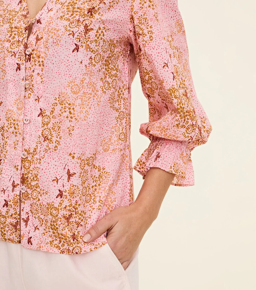 blomstrende bluse