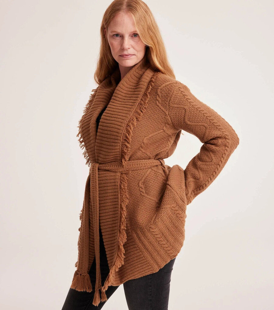 lois wrap cardigan