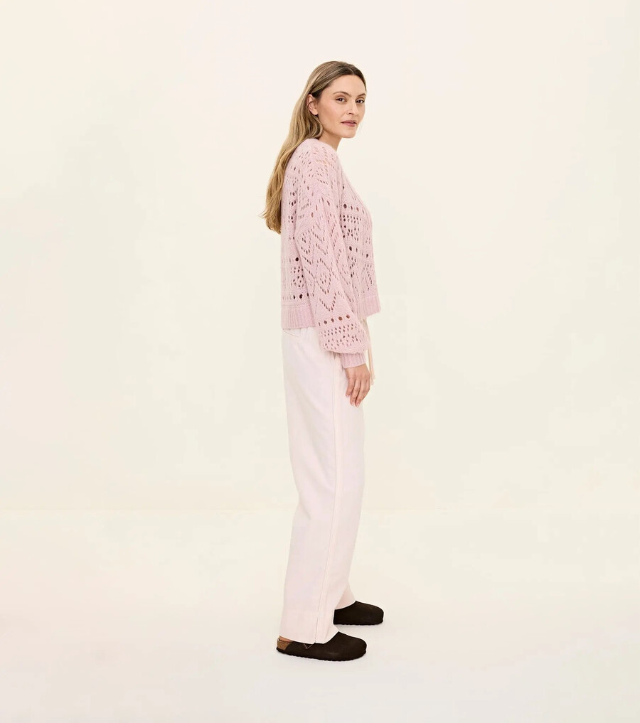 cardigan med logo